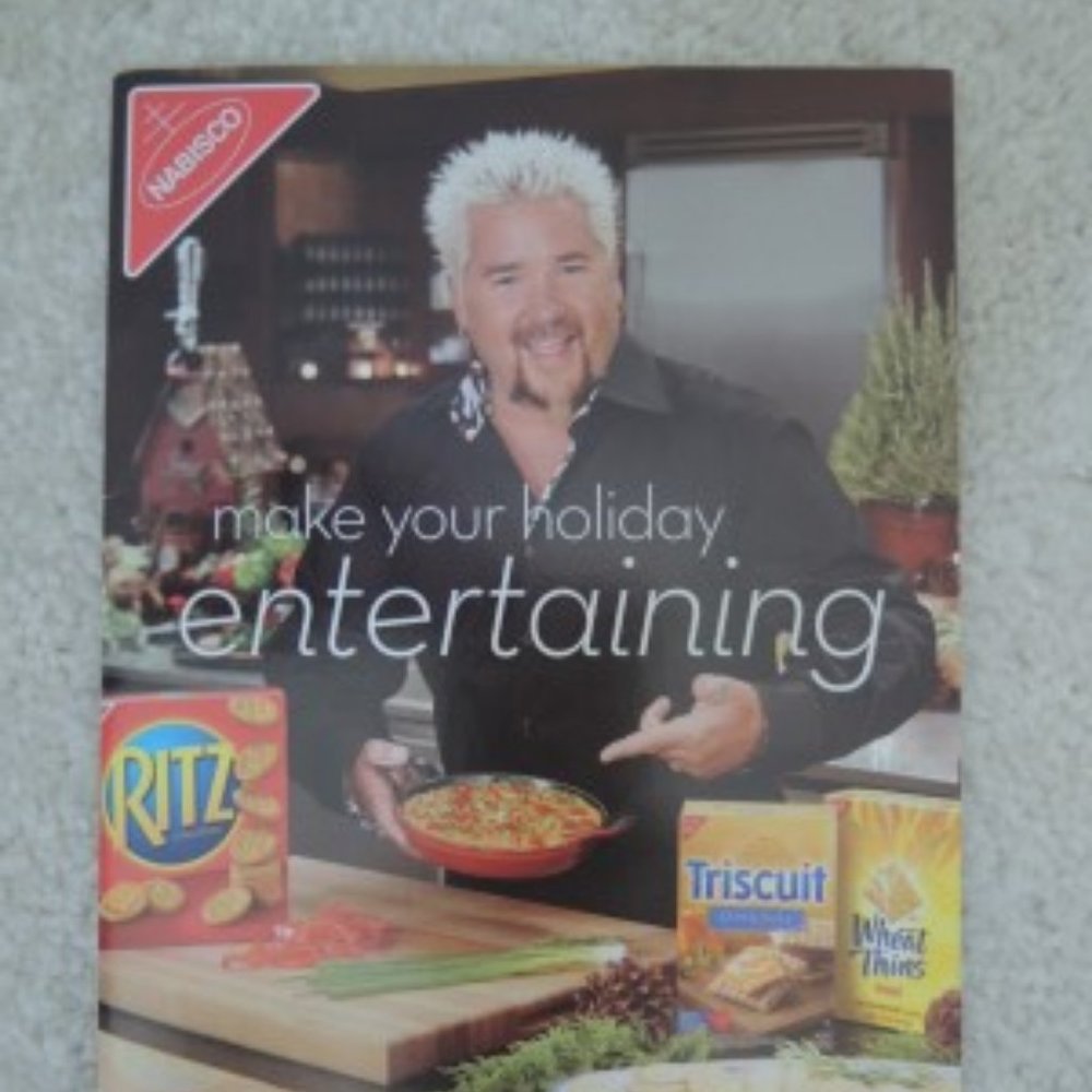 Guy Fieri Kraft Foods Promo Brochure Nabisco Holiday Entertainment Guide